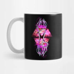 Capricorn Zodiac - Pink Abstract Mug